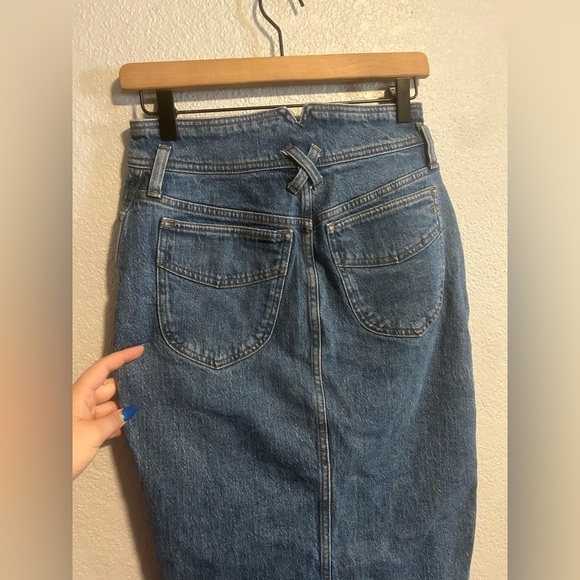 Madewell Denim High-Waist Midi Skirt in Holton Wash: Western Edition - Picture 8 of 10